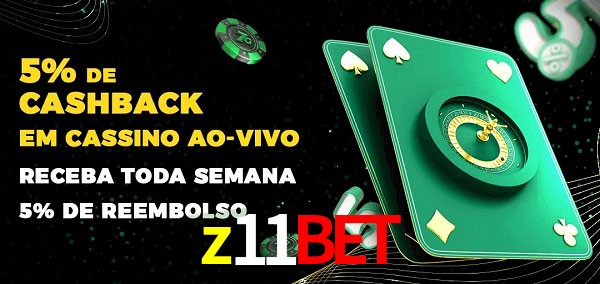 Promoções do cassino ao Vivo z11bet