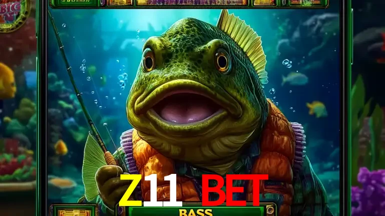 Personagem de peixe pescador do popular jogo de slot com tema de pescaria, uma das emocionantes opções de caça-níqueis para jogar e ganhar no cassino Z11 BET.